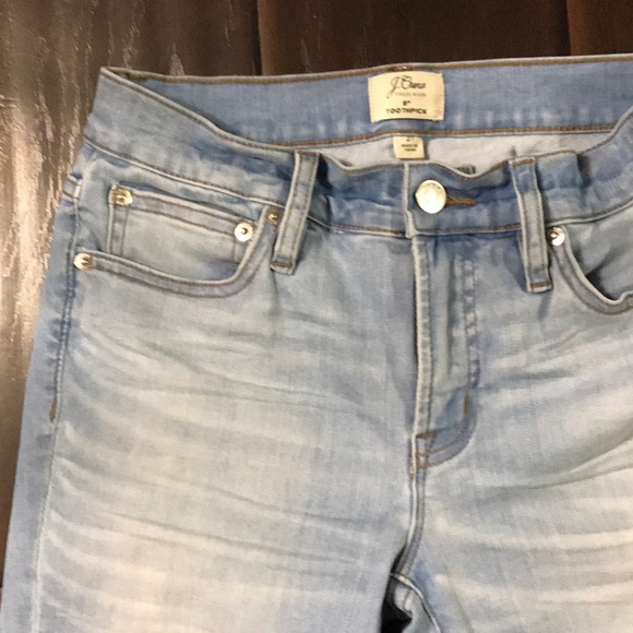J. Crew Denim - J. Crew 8” Toothpick Skinny Jeans sz 27